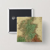 Britse eilanden 4 vierkante button 5,1 cm (Voorkant /achterkant)