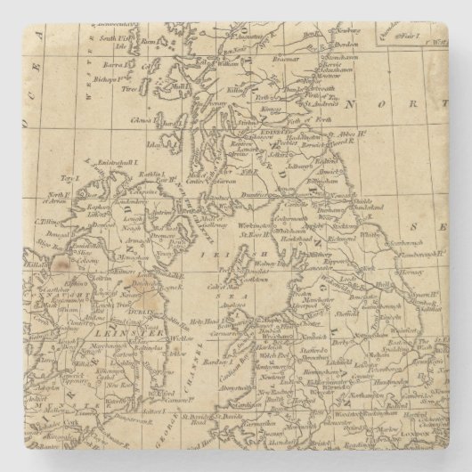 Britse eilanden 5 stenen onderzetter (Voorkant)