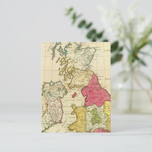 Britse eilanden 6 briefkaart (Staand voorkant)