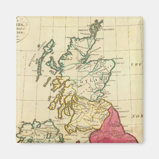Britse eilanden 6 magneet (Voorkant)
