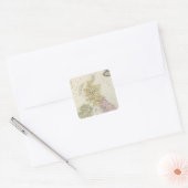Britse eilanden 6 vierkante sticker (Envelop)