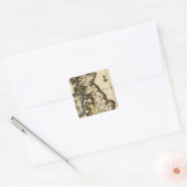 Britse eilanden 7 vierkante sticker (Envelop)
