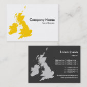 Britse eilanden - Amber Visitekaartje (Voorkant / Achterkant)