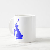 Britse eilanden - blauw koffiemok (Voorkant links)