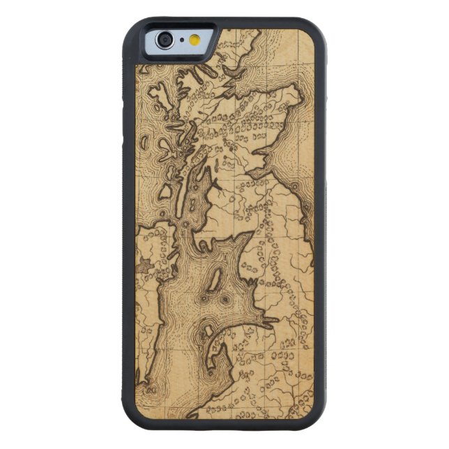 Britse eilanden carved wood iPhone hoesje (Achterkant)