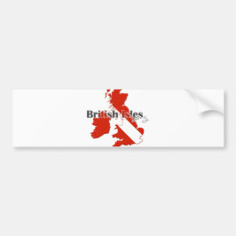 Britse eilanden duiken bumpersticker