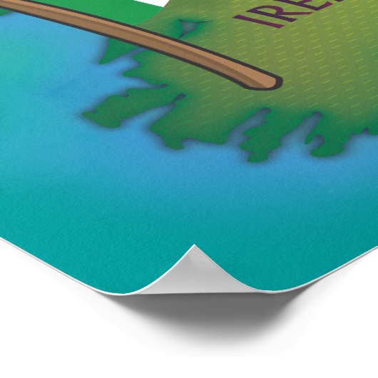 Britse eilanden en Ierland Poster (Hoek)