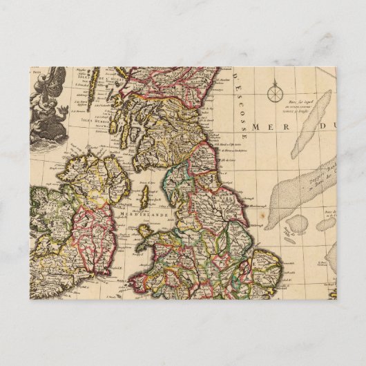 Britse eilanden, Engeland, Ierland Briefkaart (Voorkant)