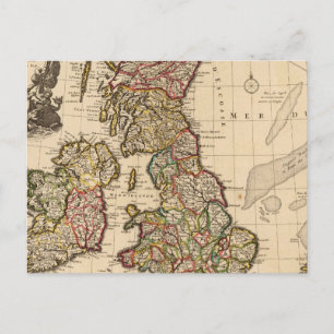 Britse eilanden, Engeland, Ierland Briefkaart