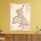 Britse eilanden, Engeland, Ierland Canvas Afdruk (Insitu (Woonkamer))