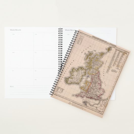 Britse eilanden, Engeland, Ierland Planner (Display)