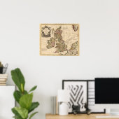Britse eilanden, Engeland, Ierland Poster (Thuiskantoor)