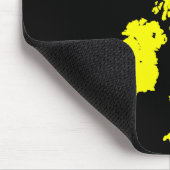 Britse eilanden - Geel op zwart Muismat (Hoek)