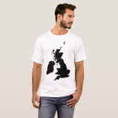 Britse eilanden in het zwart t-shirt (Voorkant volledig)