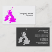 Britse eilanden - Magenta Visitekaartje (Voorkant / Achterkant)