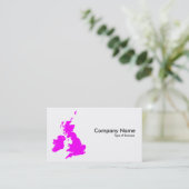 Britse eilanden - Magenta Visitekaartje (Staand voorkant)