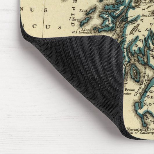 Britse eilanden met grenzen muismat (Hoek)