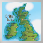 Britse eilanden poster (Voorkant)