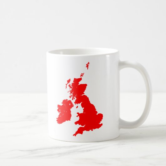 Britse eilanden - rood koffiemok (Rechts)
