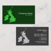 Britse eilanden - Shades of Green Visitekaartje (Voorkant / Achterkant)