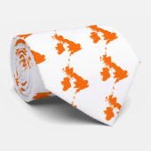 Britse eilanden - Sinaasappel Stropdas (Opgerold)