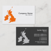 Britse eilanden - Sinaasappel Visitekaartje (Voorkant / Achterkant)