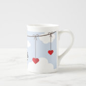 Britse en Amerikaanse vlag Porselein Kop (Rechts)