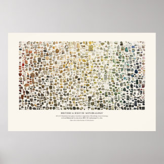 Britse en exotische mineralogie poster