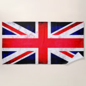 Britse Engeland Vlag Beach Towel Strandlaken (Voorkant)