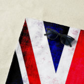 Britse Engeland Vlag Beach Towel Strandlaken (In situ)