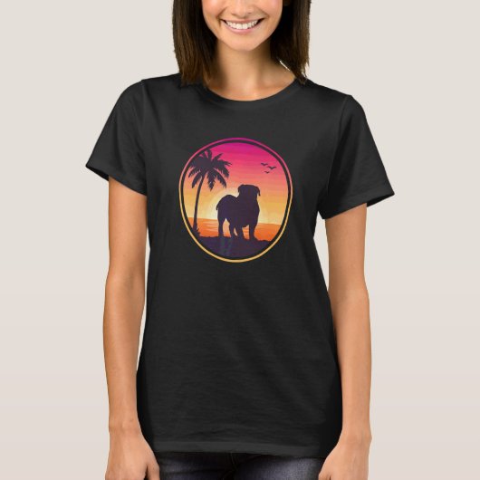 Britse Engelse Bulldog Hondenras  24 T-shirt (Voorkant)