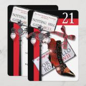 Britse feestdag tartan verjaardagsfeest DIY Kaart (Voorkant / Achterkant)