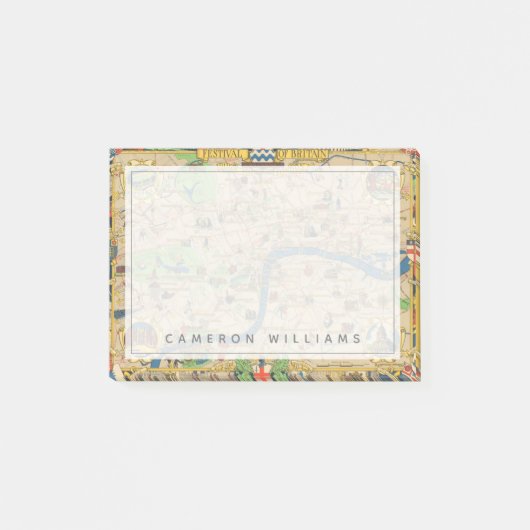 Britse Festival: Gids voor de Londense kaart Post-it® Notes (Voorkant)