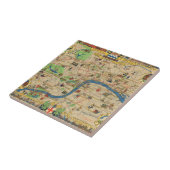 Britse Festival: Gids voor de Londense kaart Tegeltje (Zijkant)