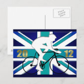Britse fietscyclus in 2012 briefkaart (Voorkant / Achterkant)