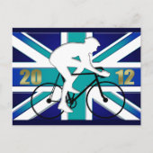 Britse fietscyclus in 2012 briefkaart (Voorkant)