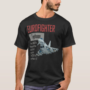 Britse Fighter Vliegtuig Eurofighter Typhoon T-shirt