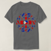 Britse Filippijnse Multinationale Patriot Flag Ser T-shirt (Design voorkant)