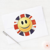 Britse Flag Face Sticker (Envelop)