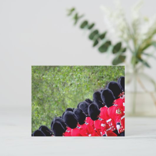 Britse garde in Londen Briefkaart (Staand voorkant)