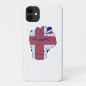 Britse Gebalde Vuist Case-Mate iPhone Case (Achterkant)