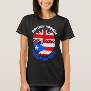 Britse Gekweekte Puerto Ricaanse Roots Vintage Vla T-shirt