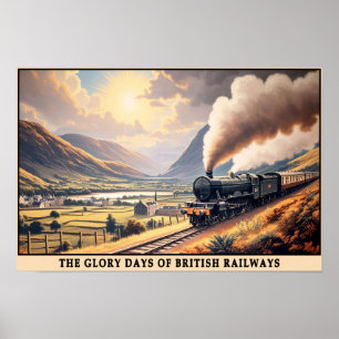 Britse Gouden Eeuw van Steam Travel Poster