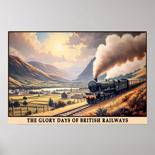 Britse Gouden Eeuw van Steam Travel Poster (Voorkant)
