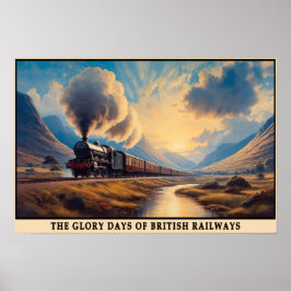 Britse Gouden Eeuw van Steam Travel Poster