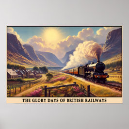 Britse Gouden Eeuw van Steam Travel Poster