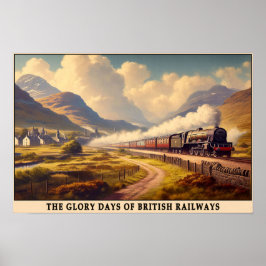 Britse Gouden Eeuw van Steam Travel Poster