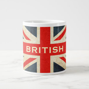 Britse Grunge Union Jack Reuzen Koffiemok Grote Koffiekop
