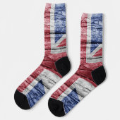 Britse houten vlag sokken (Links)