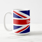 Britse Humor Funny Quote Britse vlag Koffiemok (Links)